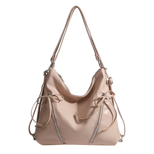 Damen Hobo-Tasche mit raffinierten Kordelzügen und eleganten Reißverschlussdetails Nord Taschen