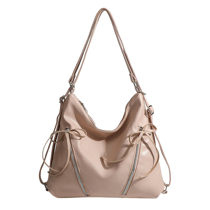 Damen Hobo-Tasche mit raffinierten Kordelzügen und eleganten Reißverschlussdetails Nord Taschen