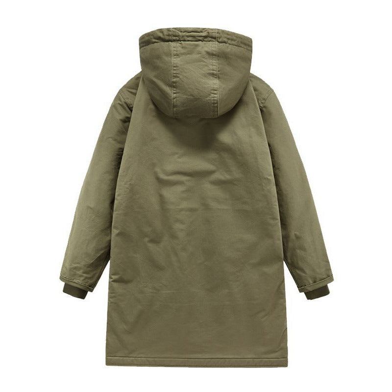 Herren Lange Parkajacke Nord Taschen