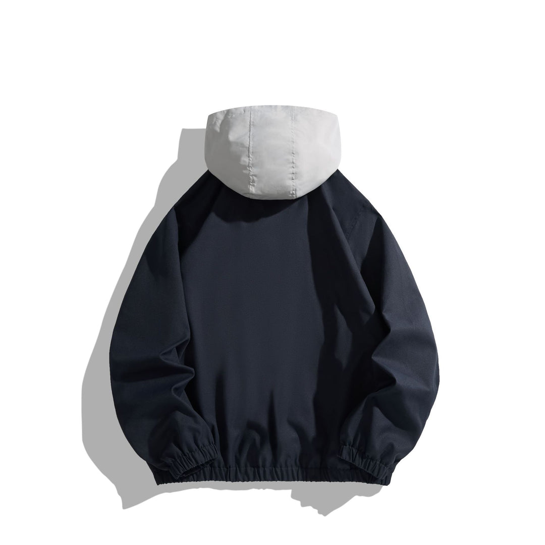 Unisex Leichter Anorak mit Kontrastkapuze und halbem Reißverschluss Nord Taschen