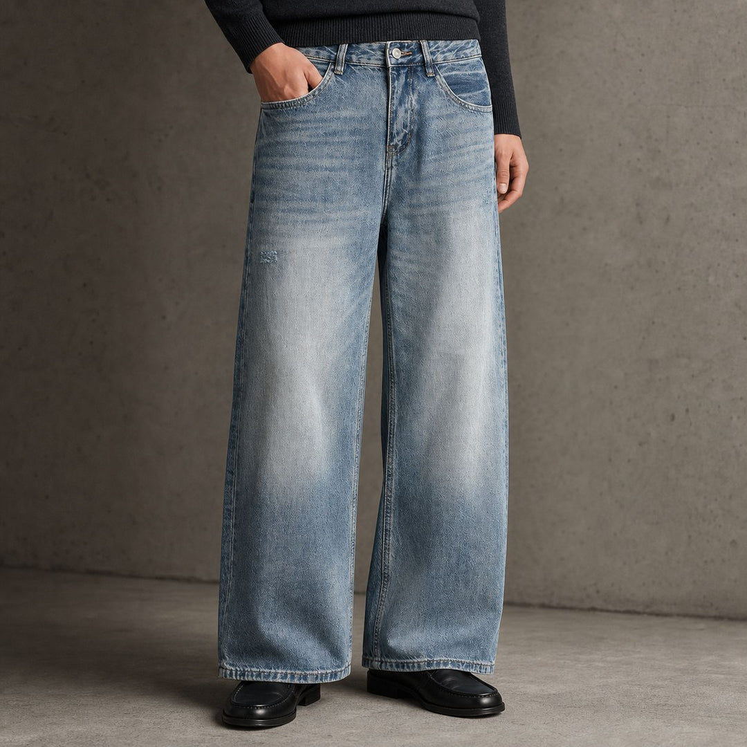 Damen Weite High‑Waist Jeans aus Vintage‑Denim Nord Taschen