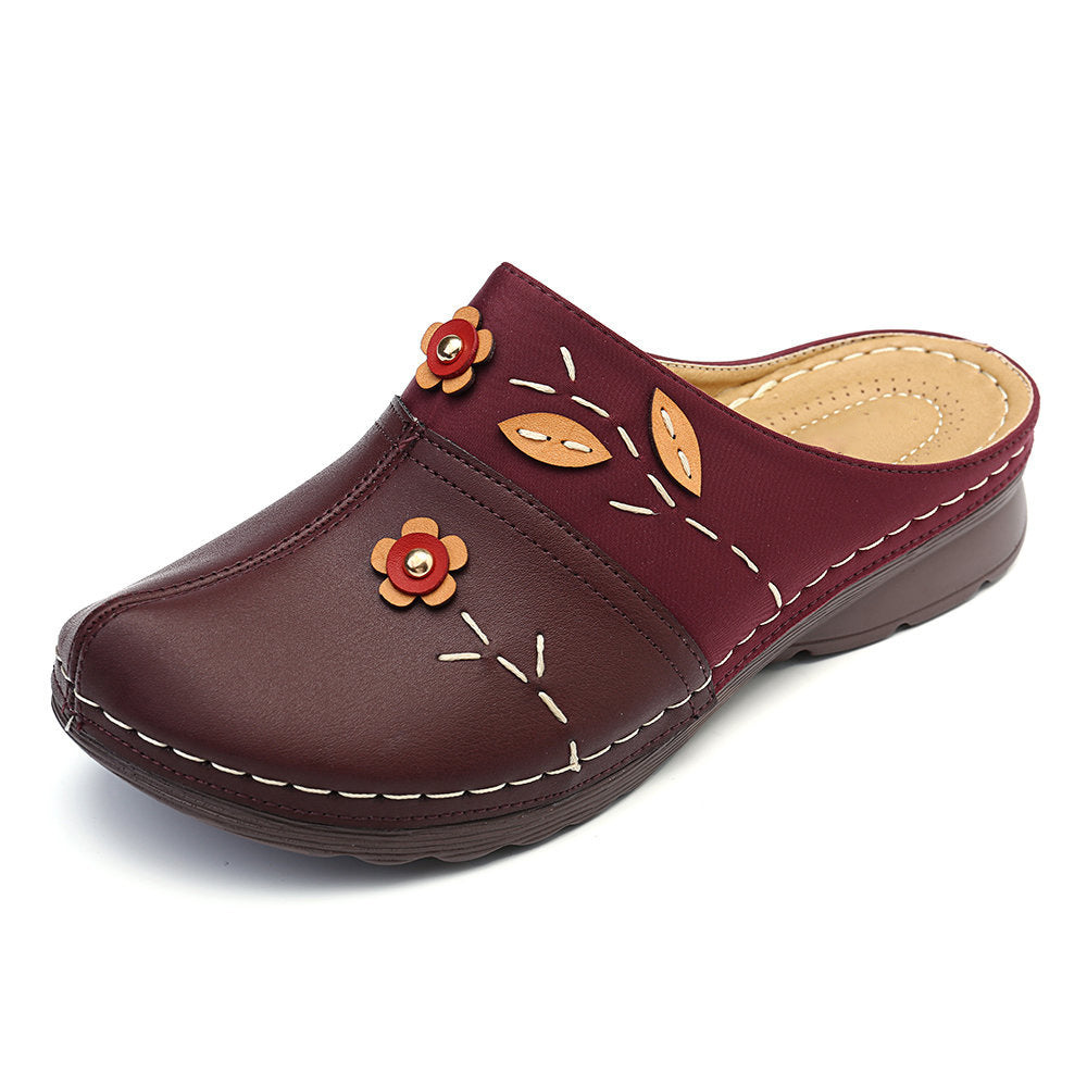 Damen Bequeme Clogs mit floralem Design und ergonomischem Fußbett