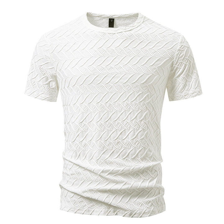 Herren Strukturiertes Kurzarmshirt mit modernem Design