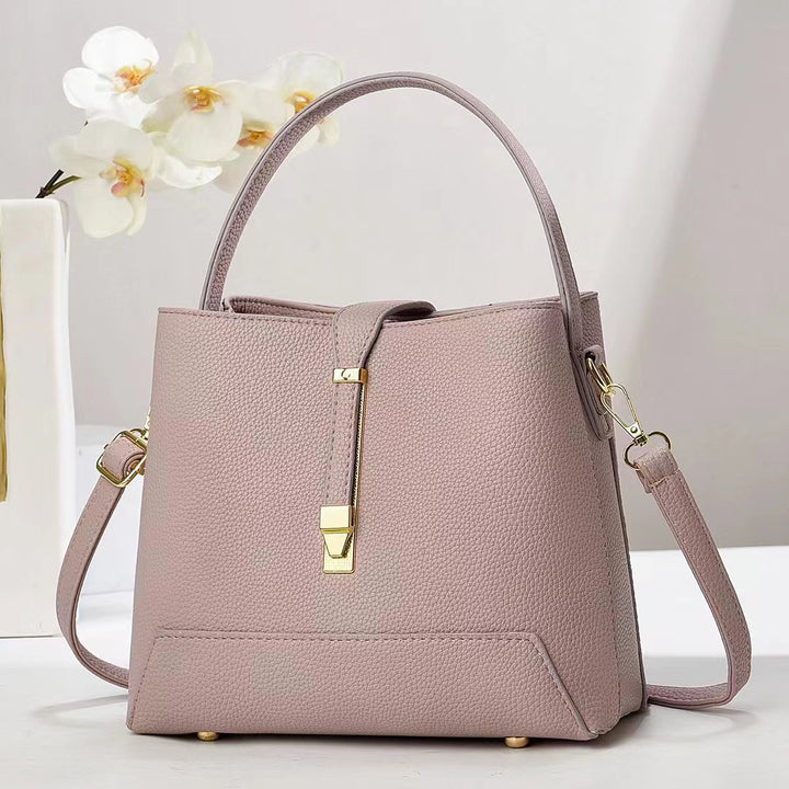Damen elegante Handtasche mit strukturiertem Design und abnehmbaren Schultergurt Nord Taschen