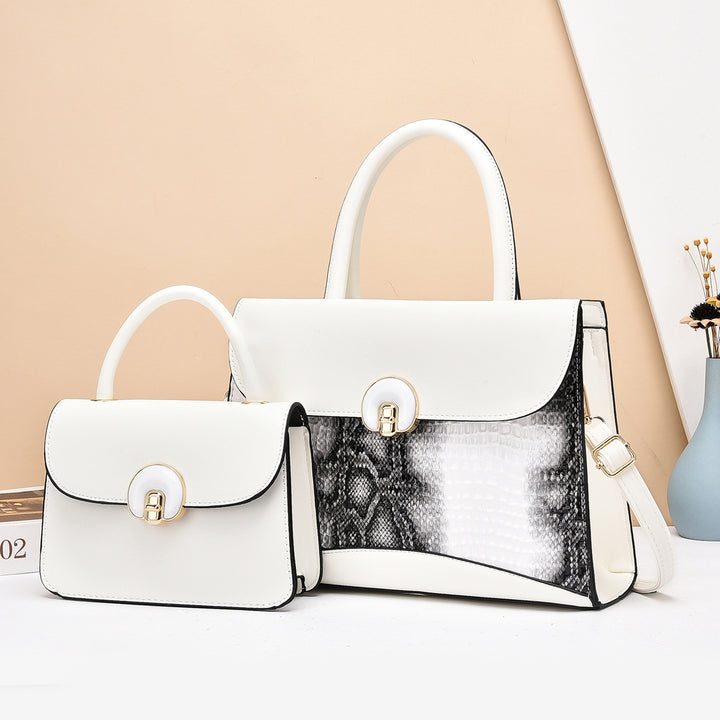 Damen Handtaschen-Set mit luxuriösem Krokodillederdesign Nord Taschen