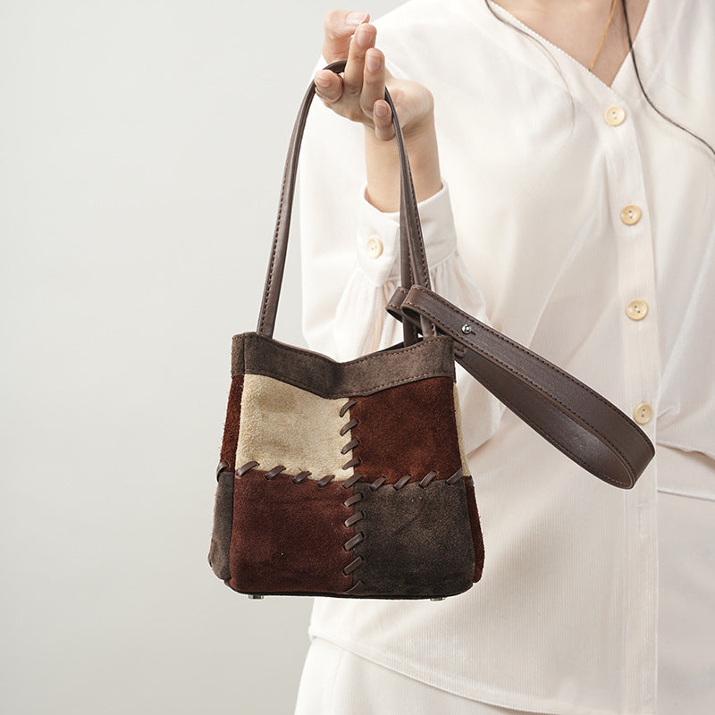 Damen Modische Umhängetasche mit kreativem Patchwork Nord Taschen