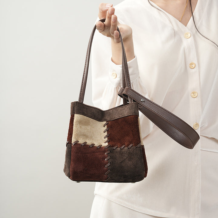 Damen Modische Umhängetasche mit kreativem Patchwork Nord Taschen