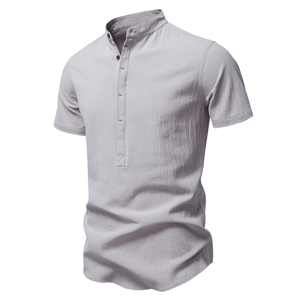 Herren Kurzarm Henley-Shirt mit praktischer Knopfleiste und modernem Design