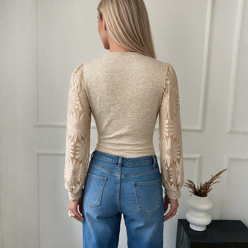 Damen Eleganter Body mit Spitzendetails Nord Taschen