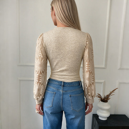 Damen Eleganter Body mit Spitzendetails Nord Taschen