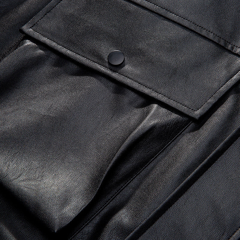 Herren leichte Overshirt-Fieldjacke aus Baumwoll-Canvas mit Pattentaschen und verdeckter Reißverschlussleiste Nord Taschen