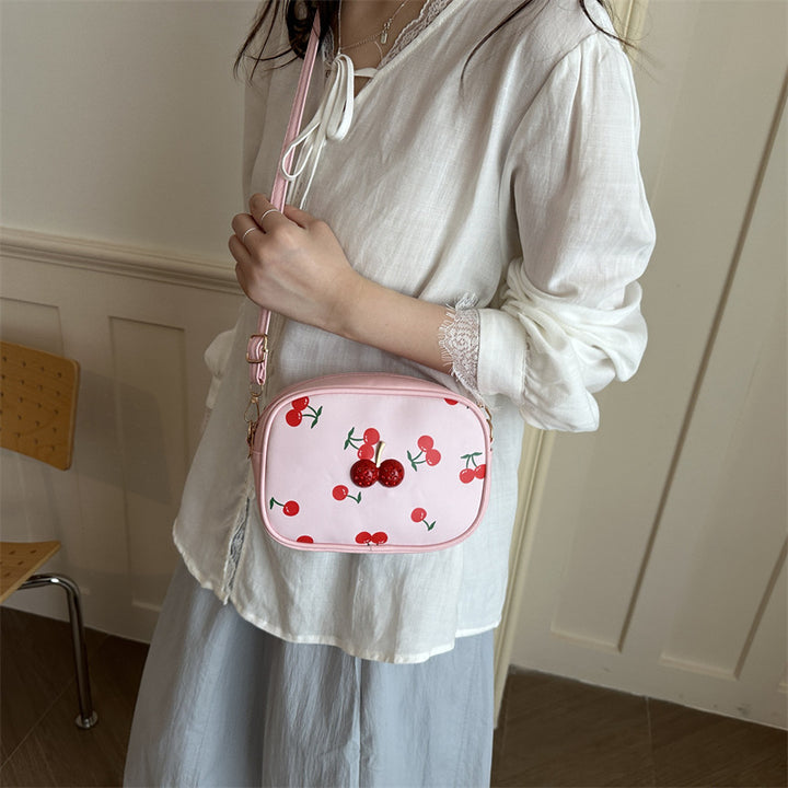 Damen Mini-Umhängetasche mit fruchtigem Kirschdesign Nord Taschen