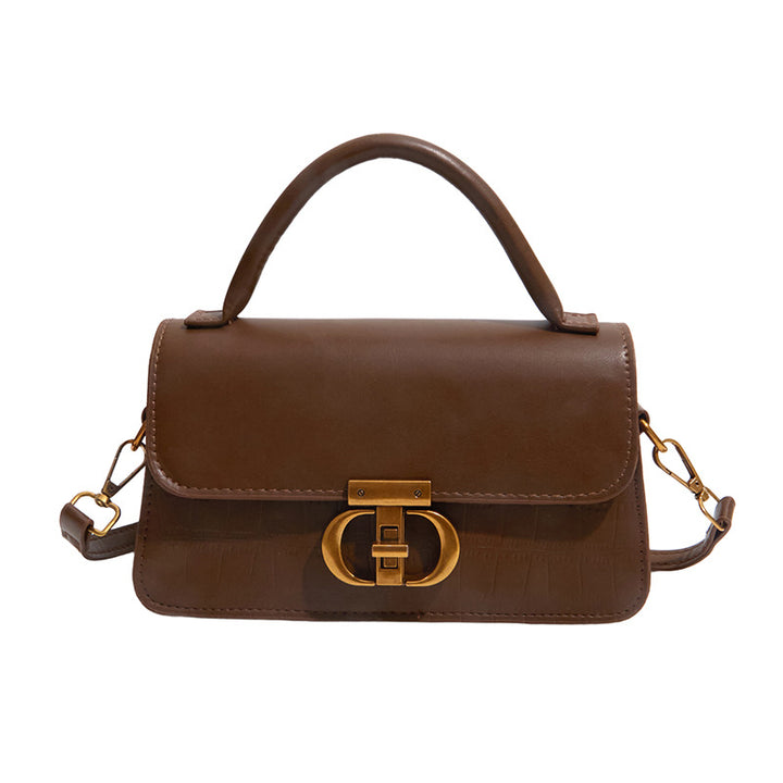 Damen elegante Handtasche mit strukturierter Oberfläche und glänzendem Verschluss Nord Taschen