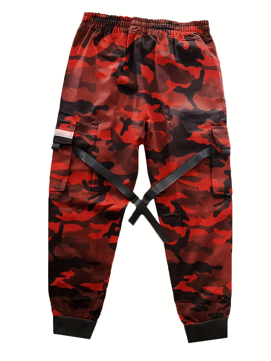 Herren Utility‑Cargo‑Jogginghose mit elastischem Bund, verstellbaren Beinriemen & Multifachtaschen Nord Taschen