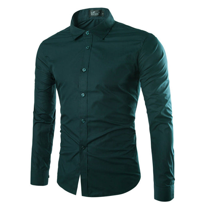 Herren elegante Langarmhemd