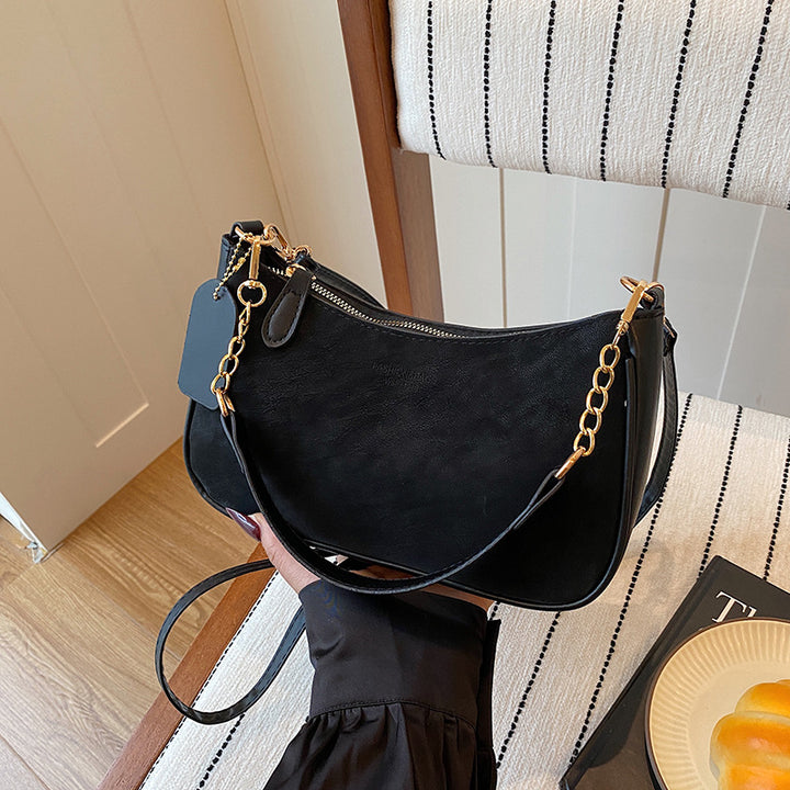 Damen elegante Umhängetasche mit feinem Kettenakzent Nord Taschen