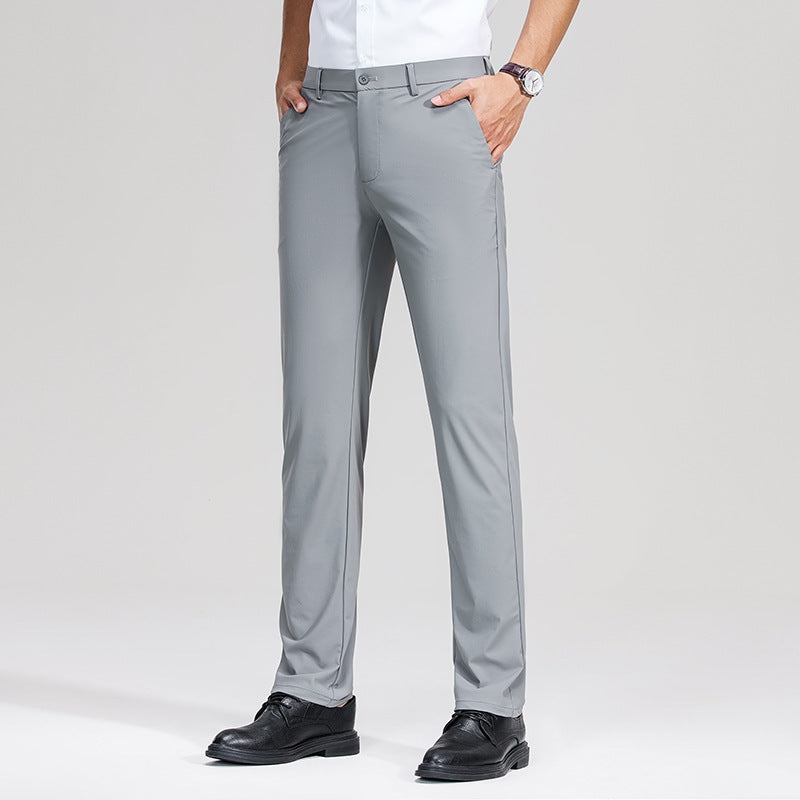 Herren Schlanke Business‑Stretchhose mit Bügelfalte und Komfortbund Nord Taschen