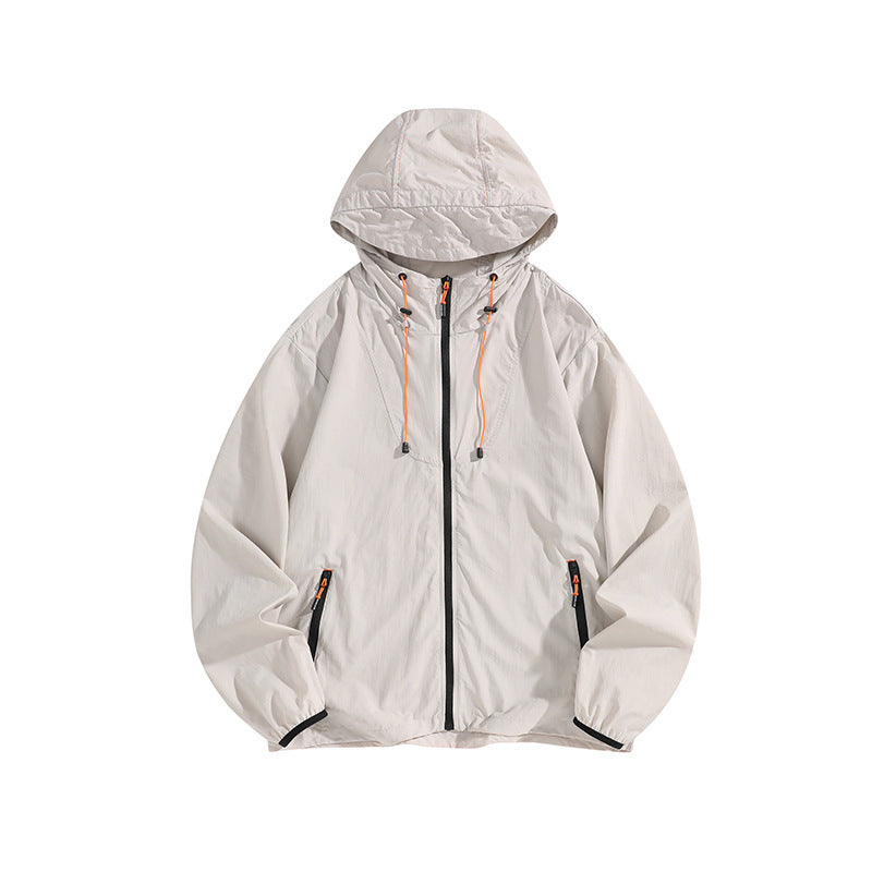 Herren Leichte Outdoorjacke mit Kapuze und praktischen Reißverschlusstaschen Nord Taschen