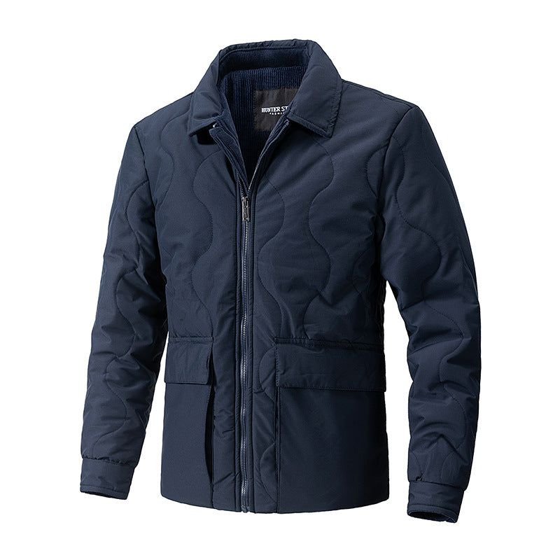Herren gesteppte Thermo-Fieldjacke mit Reißverschluss Nord Taschen