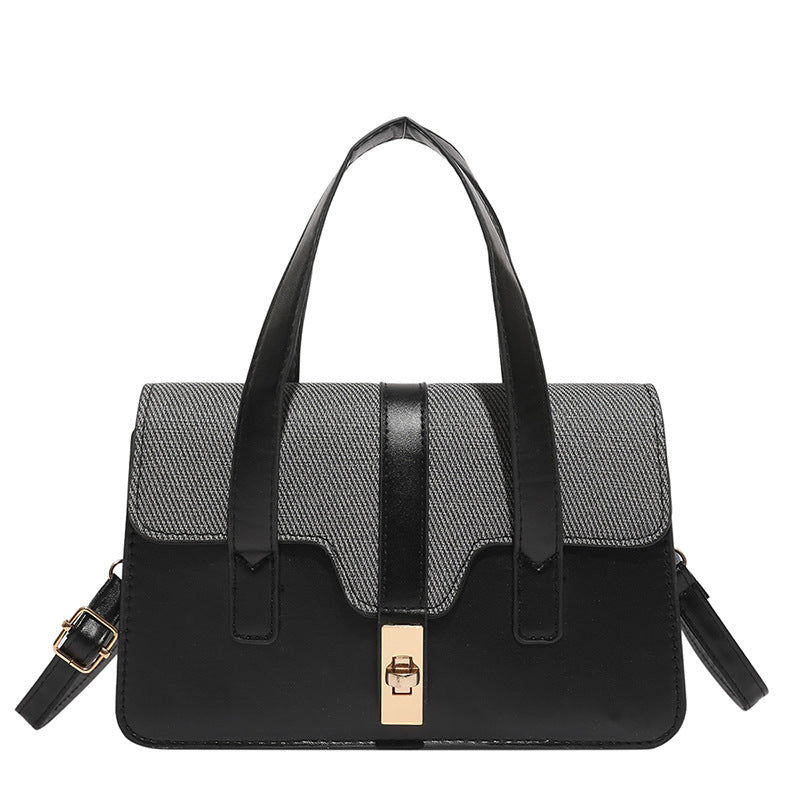 Damen elegante Handtasche mit verspiegeltem Verschluss Nord Taschen