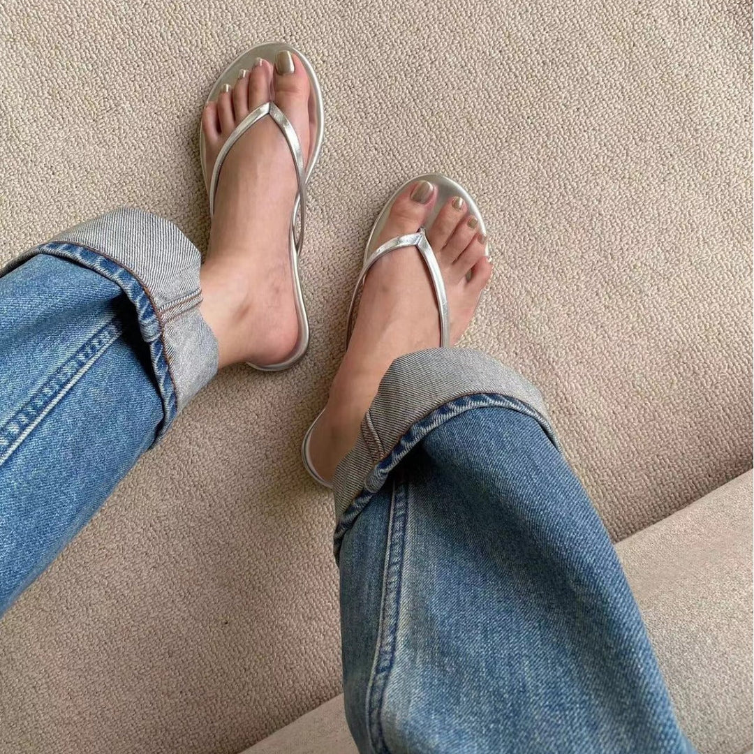 Damen Zehentrenner-Sandalen mit ergonomischem Fußbett und weichem Obermaterial