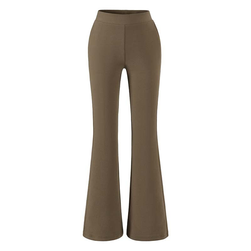 Damen hochtaillierte Stretch‑Schlaghose mit weitem Bootcut‑Schnitt Nord Taschen