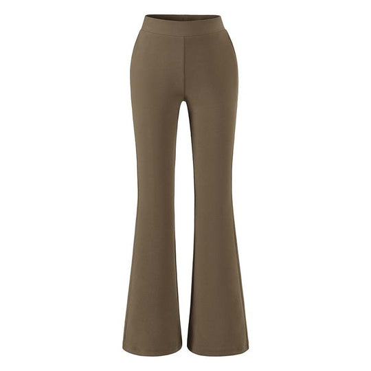 Damen hochtaillierte Stretch‑Schlaghose mit weitem Bootcut‑Schnitt Nord Taschen