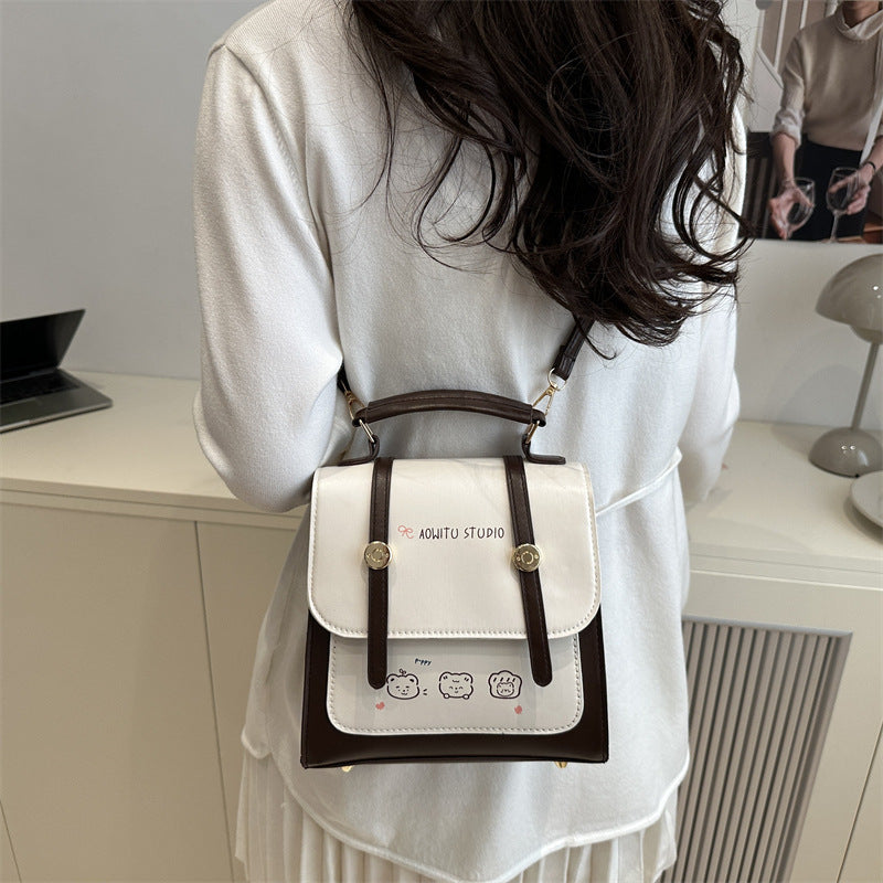 Damen niedliche Rucksack-Handtasche mit verspieltem Tieranhänger Nord Taschen