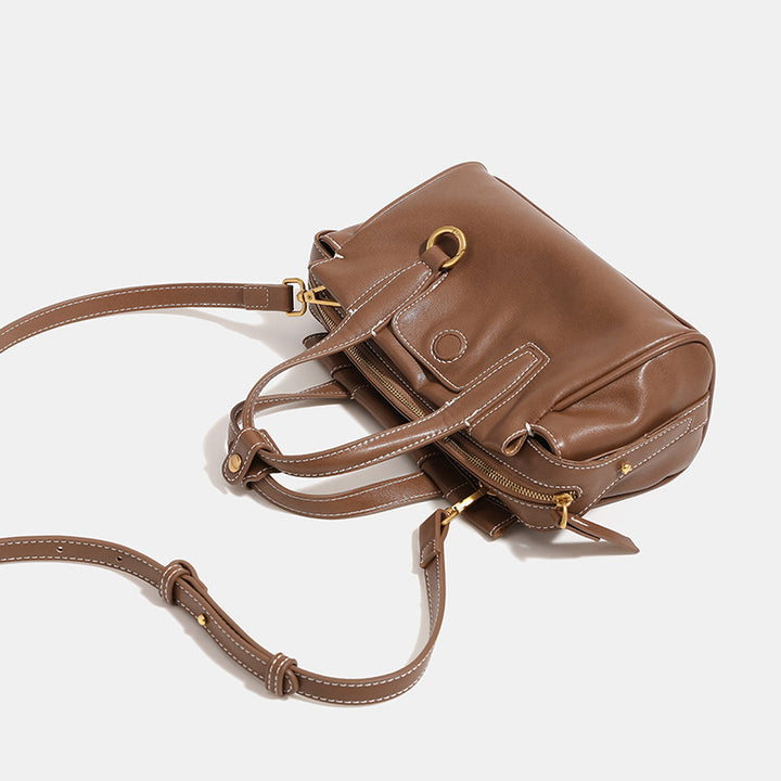 Damen praktische Handtasche mit elegantem Reißverschluss Nord Taschen