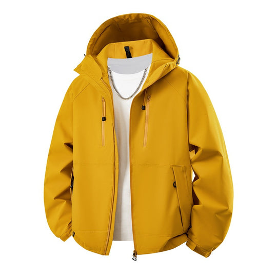 Herren Kapuzen-Softshelljacke mit wasserabweisender Membran, verstellbarer Kapuze & Utility‑Taschen Nord Taschen