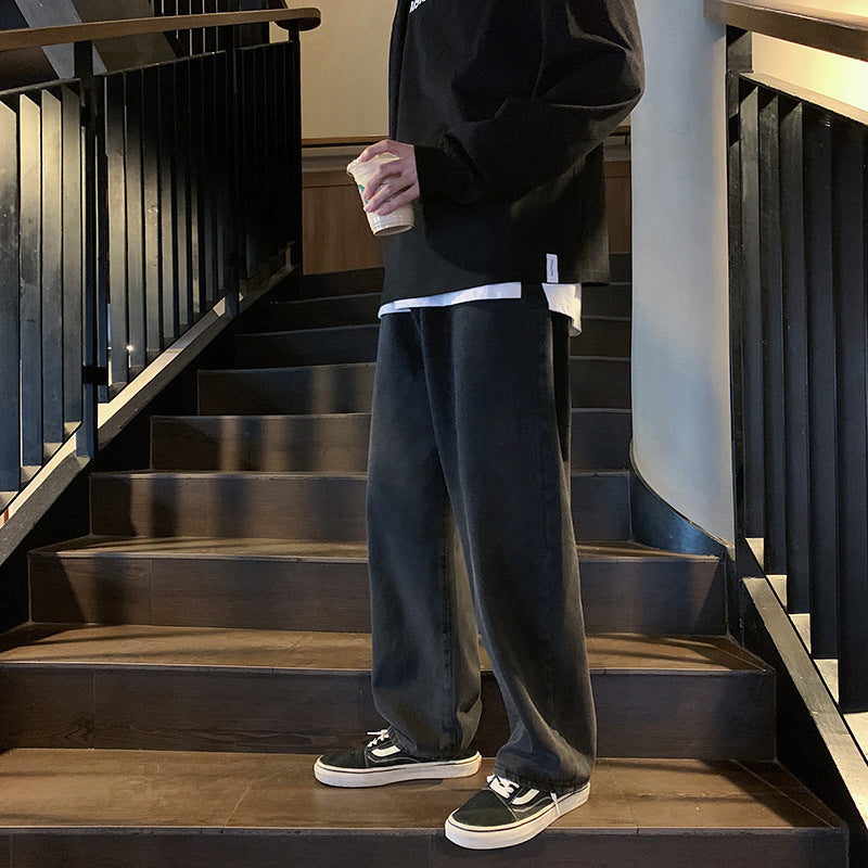 Herren Lässige Baggy-Jeans Nord Taschen
