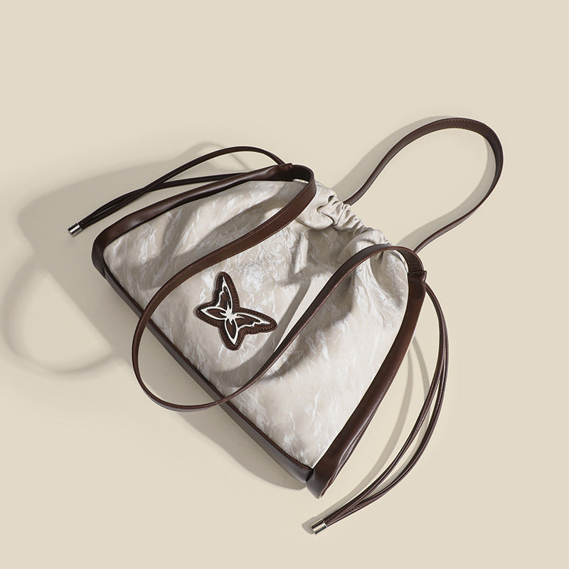 Damen modische Beuteltasche mit raffiniertem Zugband Nord Taschen