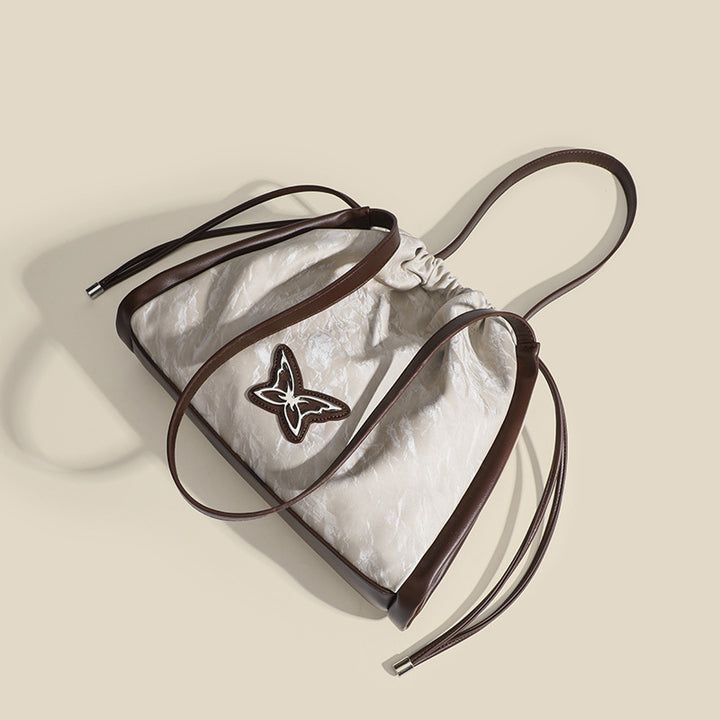 Damen modische Beuteltasche mit raffiniertem Zugband Nord Taschen