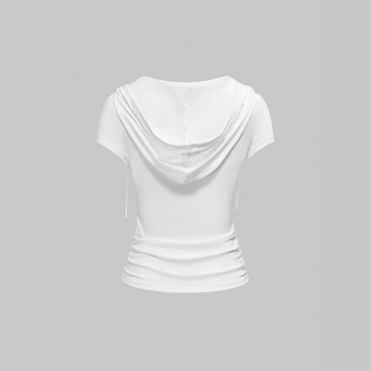 Damen Kapuzen-T-Shirt mit einzigartigem Schriftzug Nord Taschen