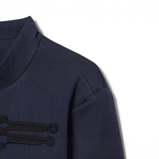 Damen Cropped-Blouson im militärischen Stil mit Zierkordeln und Stehkragen Nord Taschen