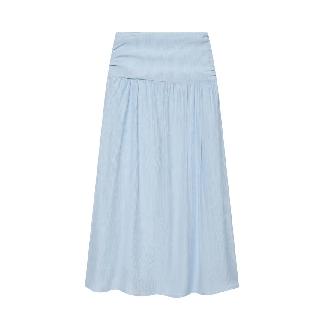 Damen Leichtes plissiertes Crop-Top mit Rüschenkragen und Kordelzug Nord Taschen