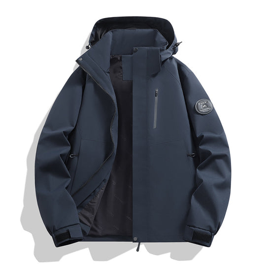 Herren Softshell-Outdoorparka mit technischer Membran, verschweißten Nähten und wasserdichten Reißverschlüssen Nord Taschen