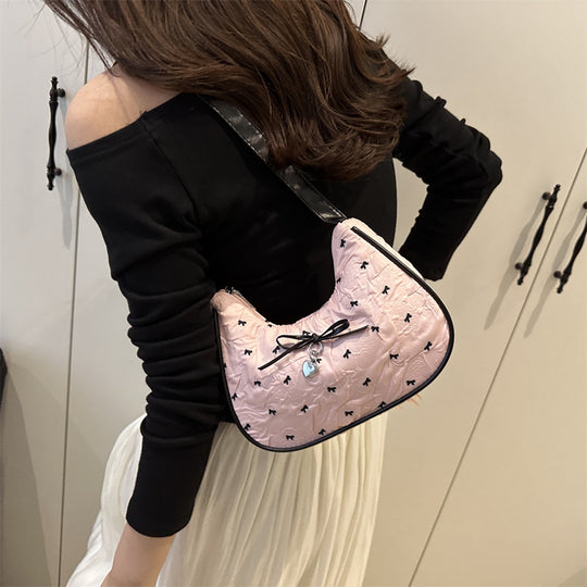 Damen Mini-Satchel Tasche mit dekorativen Schleifenakzenten Nord Taschen