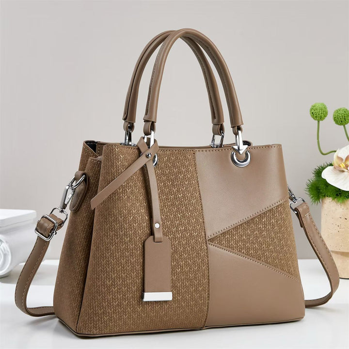 Damen modische Handtasche mit strukturiertem Design und abnehmbarem Schulterriemen Nord Taschen