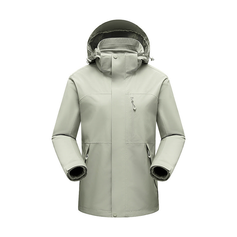 Herren Wasserabweisender Winterparka mit abnehmbarer Kapuze und getapten Nähten Nord Taschen