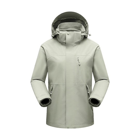 Herren Wasserabweisender Winterparka mit abnehmbarer Kapuze und getapten Nähten Nord Taschen