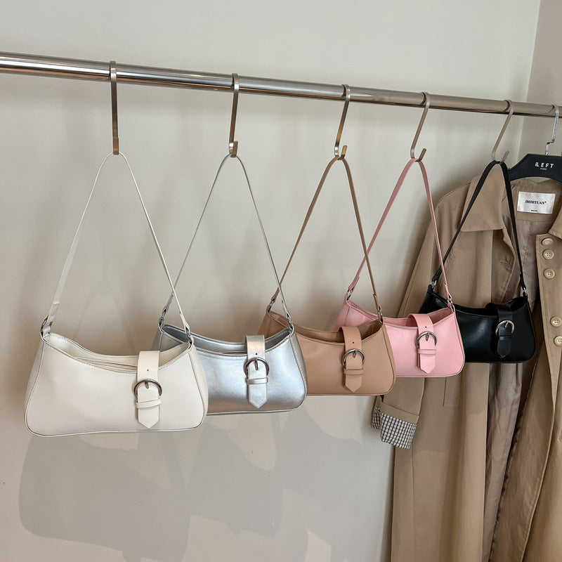 Damen elegante Handtasche mit originellem Schnallenverschluss Nord Taschen