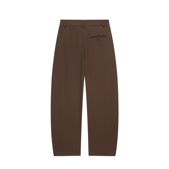 Damen Highwaist-Cropped-Hose mit weitem Bein und geradem Saum Nord Taschen