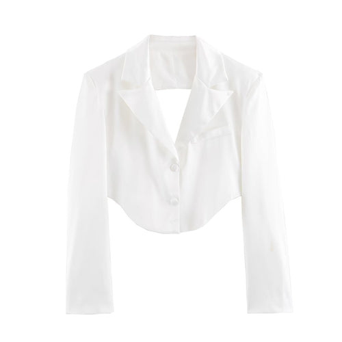 Damen Kurzblazer-Bolero mit Reverskragen und taillierter Silhouette Nord Taschen