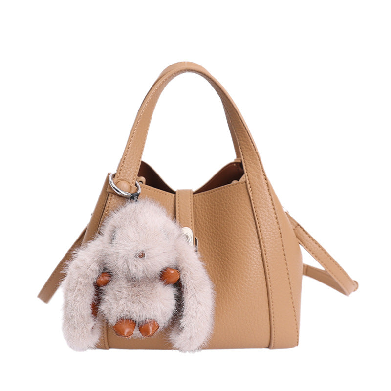 Damen Multifunktionale Handtasche mit abnehmbarem Kuscheltieranhänger Nord Taschen