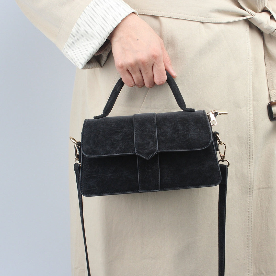 Damen elegante Handtasche im klassischen Klappdesign Nord Taschen