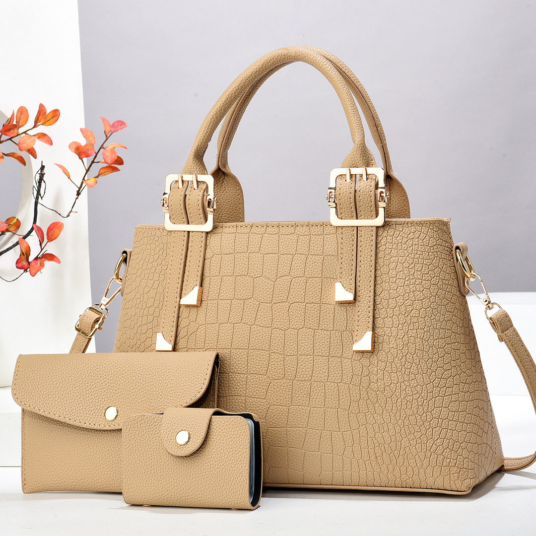Damen luxuriöse Handtasche mit abnehmbarem Portemonnaie Nord Taschen