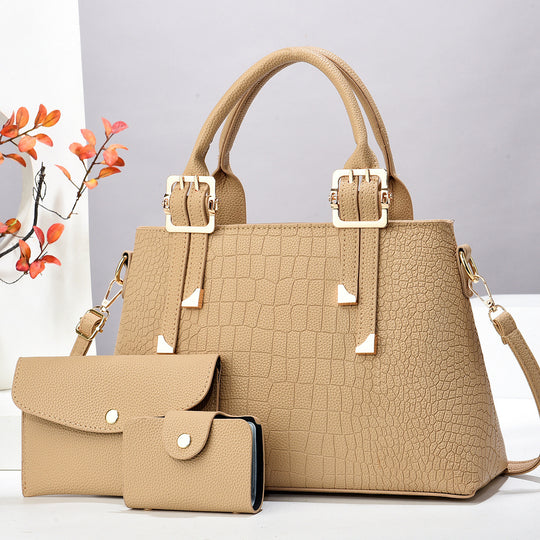 Damen luxuriöse Handtasche mit abnehmbarem Portemonnaie Nord Taschen