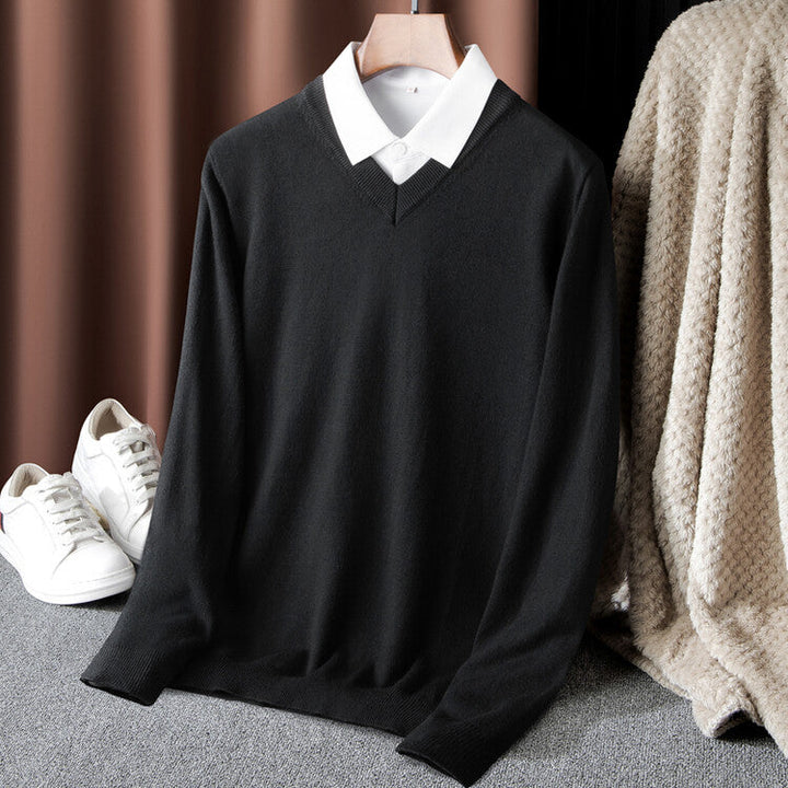 Herren V-Ausschnitt Pullover
