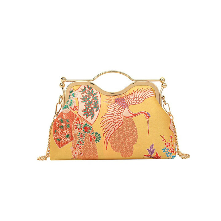 Damen elegante Handtasche mit künstlerischem Vogel-Design Nord Taschen